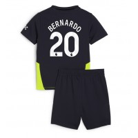 Maglia Calcio Manchester City Bernardo Silva #20 Seconda Divisa Bambino 2024-25 Manica Corta (+ pantaloncini)